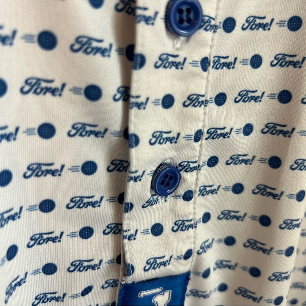 BogeyBros FORE! Men’s Sz L Polo - Picture 3 of 6